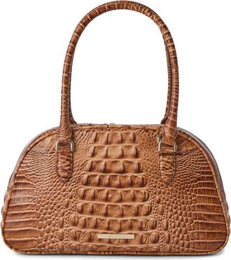 Brahmin Angie Leather Barrel Bag in Cinnamon at Nordstrom