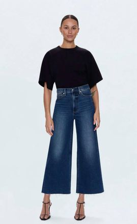 Pistola Denim Lana Crop Jeans In Blue