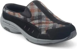 Easy Spirit Traveltime 20th Anniversary Edition Leather Clog Sneaker in Blk01 at Nordstrom, Size 9.5