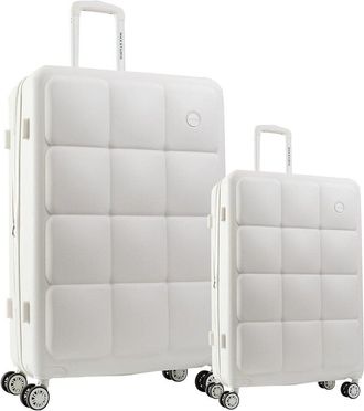 Joan & David Collection Max Studio The Square Embossed Abs 2Pc Hard-Sided Luggage Set