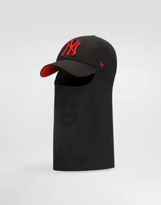 Dolce & Gabbana X 47 New York Yankees Drill Balaclava - Man Hats And Gloves Black Onesize