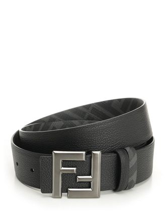 Fendi Squared Ff Belts Black