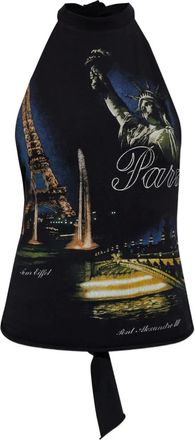 VETEMENTS Top con stampa - Nero