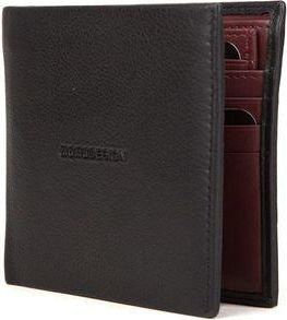 Momo Design Mens Wallet Black-Burgundy Polyurethane Bags - Black/burgundy