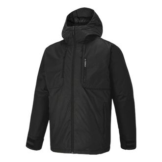adidas Terrex Fwa Vrst Gdown hooded Stay Warm With Down Feather Jacket Black HE3688