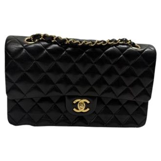 Chanel Pre-owned Medium Classic Double-Flap Schoudertas - Dames - Pre-owned - Zwart - Maat: ONE Size Leer