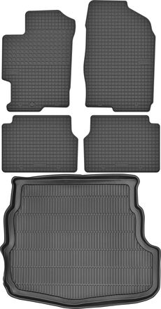 OEM Juego De Alfombrillas De Goma Para Mazda 6 I Gg1 Hatchback (2002-2008) + Alfombrilla Para El Maletero