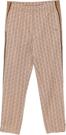 Lacoste monogram trousers - Brown