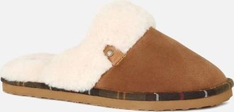 Barbour Womens Claudia Womens Mule Slippers - Brown - Size: 3