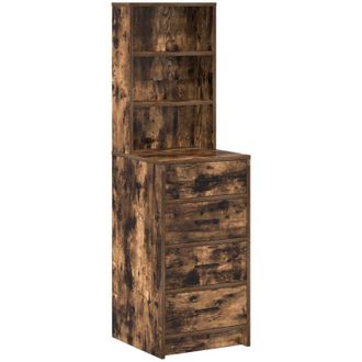 vidaXL Highboard Smoked oak 40 x 41 x 135 cm Engineered wood Vidaxl