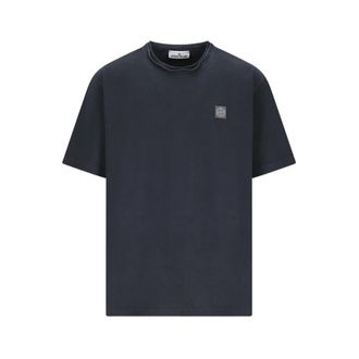 Stone Island T-shirt - Heren - T-shirts - Blauw - XL - Tops