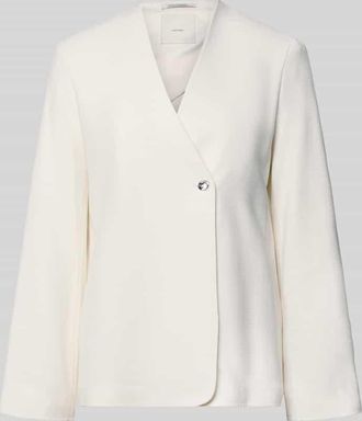 Calvin Klein Regular Fit Blazer mit Strukturmuster in Offwhite, Gr&ouml;&szlig;e XL