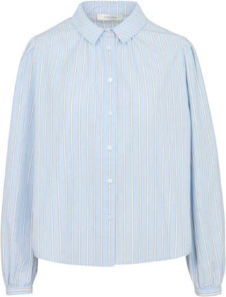 Jcsophie Pax Blouse - Dames - Blouses - Blauw - S - Katoen - Overhemden