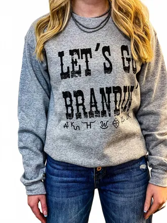 Gildan LetS Go Brandin Sweatshirt In Grey