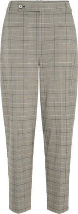 Inwear Broeken, Dames, Beige, M, Cigarette Pant Zwart / Wit Geruit