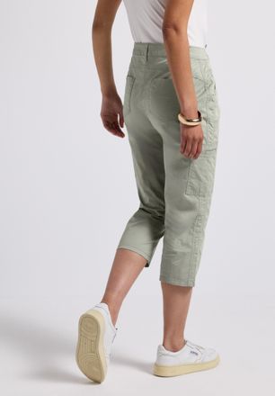 Street One 3/4-Hose STREET ONE Style Yulius, Damen, Gr. 36, N-Gr, gr&uuml;n (pastel gr&uuml;n), Web, Obermaterial: 98% Baumwolle, 2% Elasthan, unifarben, slim fit kniebede