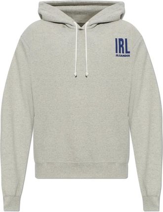 Jil Sander Hoodies & sweatvesten, Heren, Grijs, XL, Katoen, The Hoodie