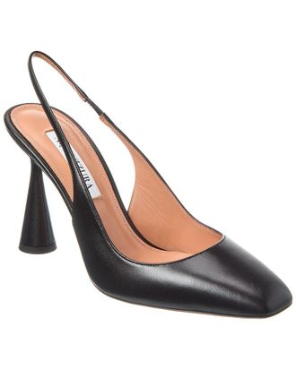 Aquazzura Amore 95 Leather Slingback Pump