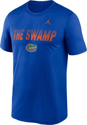 Nike Jordan Mens Florida Primetime Kinetic Mantra Legend Jordan Brand Dri-FIT College T-Shirt in Blue | NKGK4EVUFN-A8J
