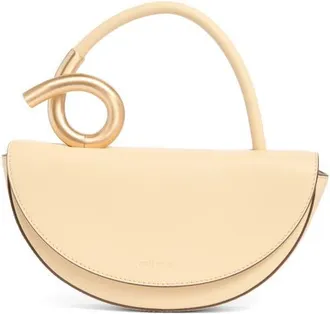 Cult Gaia Azariah Leather Top Handle Bag in Sabbia at Nordstrom