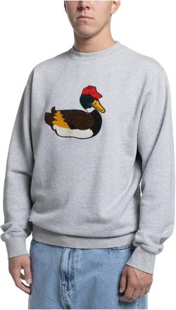 Edmmond Studios Duck Hunt Sweater - Heren - Sweatshirts - Grijs - L - Hoodies & sweatvesten