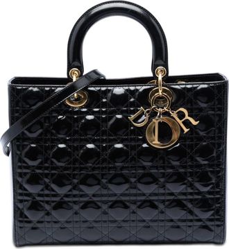 Dior Pre-owned Dior Large Patent Cannage Lady Dior Ladies KQ1X9D5US51I05O2