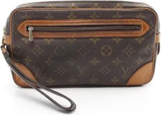 Louis Vuitton Pre-owned Clutches, female, Brown, Size: ONE SIZE Pre-owned Leather louis-vuitton-bags