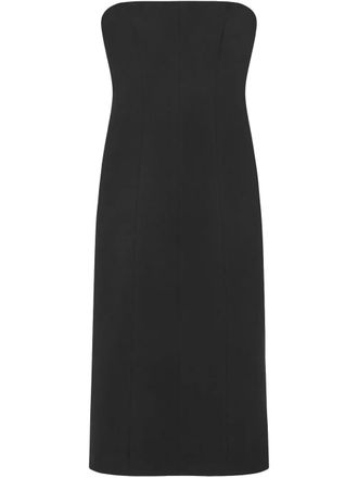 16Arlington Noctula crepe midi dress - Black