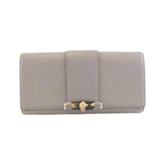 Gucci Pre-owned Wallets, female, Gray, Size: ONE SIZE Pre-owned Long wallet (bi-fold)
