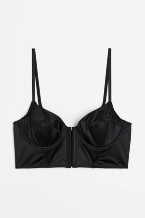 H&M Unwattiertes Bustier - Schwarz