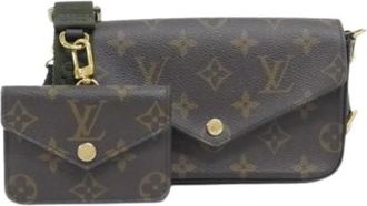Louis Vuitton Pre-owned Cross Body Bags, female, Brown, Size: ONE SIZE Pre-owned Pochette Pouch Shoulder Bag