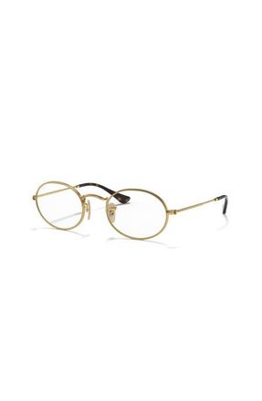 Ray-Ban 51mm Oval optical glasses in Gold at Nordstrom