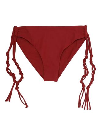 Jil Sander tie-detail bikini bottoms - Red