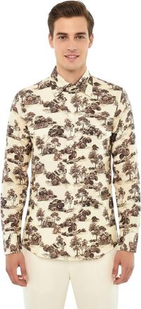 Dsquared2 Beige Relaxed Graphic Shirt