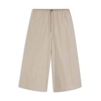 BOSS Relaxed-fit trousers in taffeta
