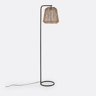 La Redoute Interieurs Voetlamp in metaal en hennep, Yaku