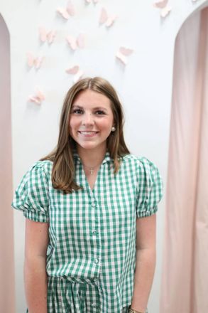 Pinch Design Ivy Plaid Top In Green