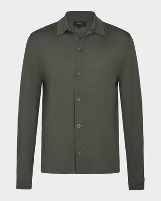 Vince Men & apos;s Cashmere Knit Ribbed-Trim Cardigan
