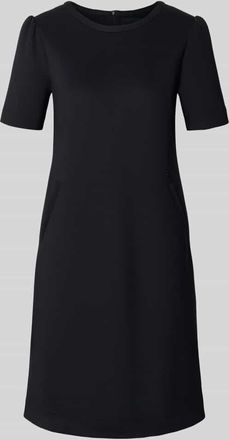 Marc Cain Knielanges Kleid mit seitlichen Eingrifftaschen in Black, Gr&ouml;&szlig;e 34