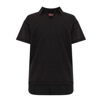 Diesel Heren, Tops, Zwart, Maat: 2XL Katoen