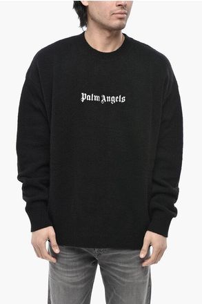 Palm Angels Crewneck Sweater CLASSIC LOGO With Embroidered Logo size Xxl