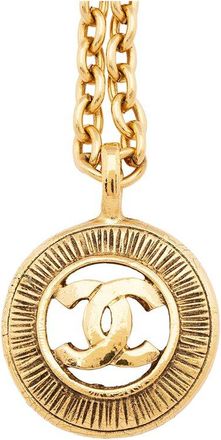 Chanel Vintage Cc Open Medallion Necklace (Authentic Pre-Loved)