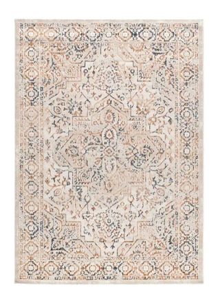 Atticgo Alfombra con relieve vintage beige/caldera/azul 192x290 cm