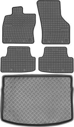OEM Juego De Alfombrillas De Goma Para Coche Y Maletero Para Volkswagen Golf Vii Hatchback (2012-2020)