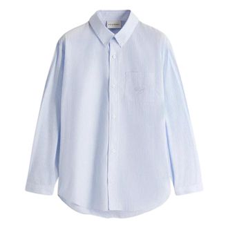 Drôle de Monsieur Shirts, male, Blue, S, Blue Striped Shirt