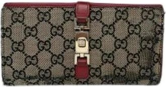 Gucci Pre-owned Leren Portemonnee - Dames - Vintage Accessoires - Bruin - ONE Size - Leer - Vintage