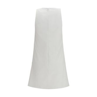 Courr&egrave;ges Womens White Cotton Casual Dress