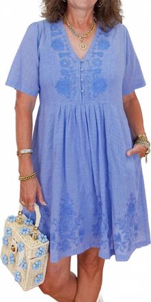 Johnny Was Emilia Pleat Front Dress In Sebring Gingham