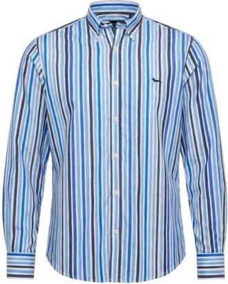 Harmont & Blaine Casual Shirts - Heren - Casual Overhemden - Blauw - XL - Katoen - Overhemden