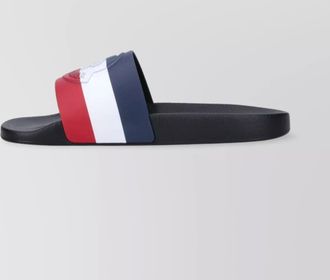 Moncler block heel open toe sandals